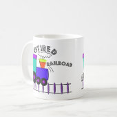 Pensionierte Eisenbahn-Arbeitskraft-Geschenke Kaffeetasse (Vorderseite Links)