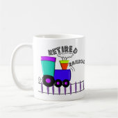 Pensionierte Eisenbahn-Arbeitskraft-Geschenke Kaffeetasse (Links)