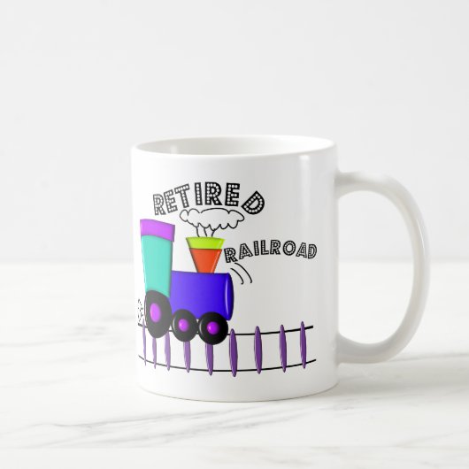 Pensionierte Eisenbahn-Arbeitskraft-Geschenke Kaffeetasse (Rechts)