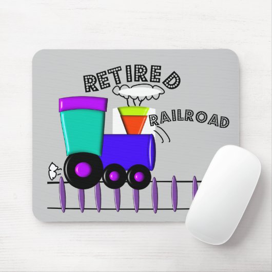 Pensionierte Eisenbahn-Arbeitskraft-Geschenke Mousepad (Mit Mouse)