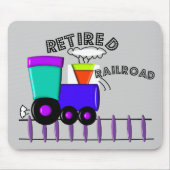 Pensionierte Eisenbahn-Arbeitskraft-Geschenke Mousepad (Vorne)