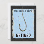 "Pensionierte, Feier zu fischen gegangen" Einladung (Rückseite)