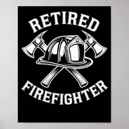 Pensionierte Feuerwehrfrau Poster