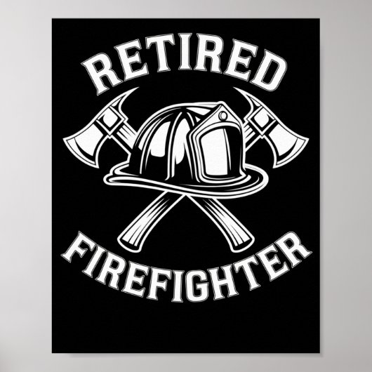 Pensionierte Feuerwehrfrau Poster (Vorne)