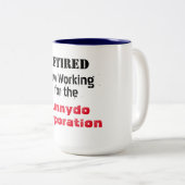 Pensionierte Funktion für Hunnydo Corporation - Zweifarbige Tasse (VorderseiteRechts)