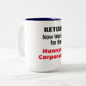 Pensionierte Funktion für Hunnydo Corporation - Zweifarbige Tasse (Vorderseite Links)