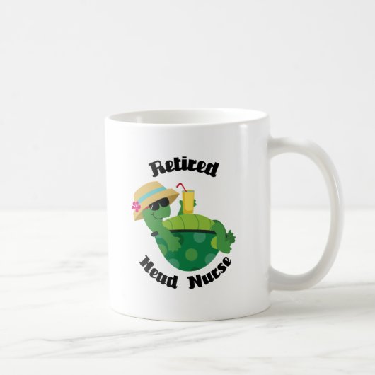 Pensionierte Hauptkrankenschwester (Schildkröte) Kaffeetasse (Rechts)