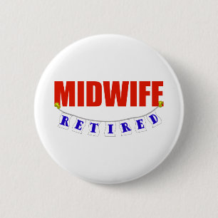 PENSIONIERTE HEBAMME BUTTON