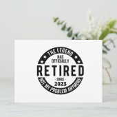 pensionierte Kaffee-Tasse 2023 Einladung (Stehend Vorderseite)