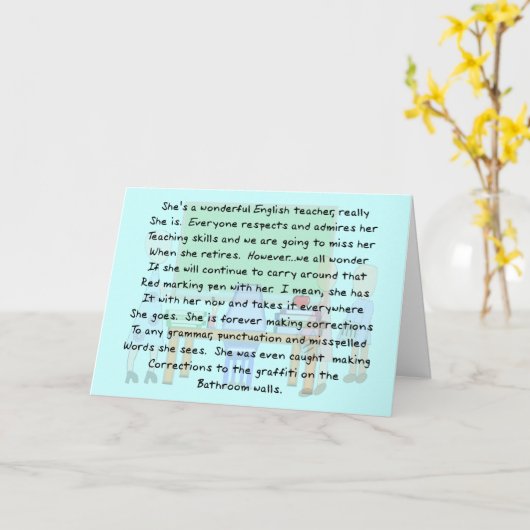 Pensionierte Karte (Gelbe Blume)