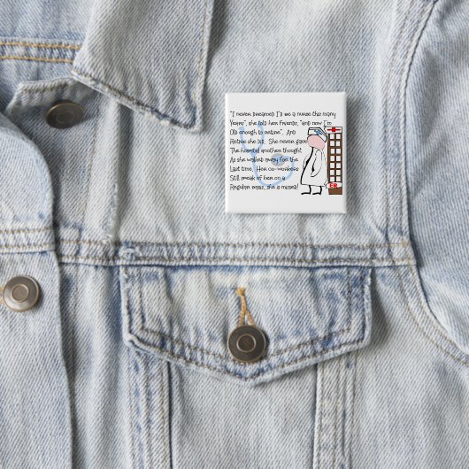 "Pensionierte Krankenschwester-" Button (Beispiel)