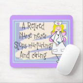Pensionierte Krankenschwester-Engels-Kunst-Karten Mousepad (Mit Mouse)