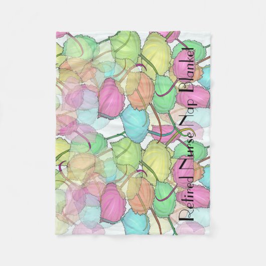 Pensionierte Krankenschwester-Fleece-Decke Fleecedecke (Vorderseite)