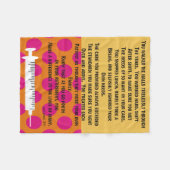 Pensionierte Krankenschwester-Gedicht-Fleece-Decke Fleecedecke (Vorderseite (Horizontal))