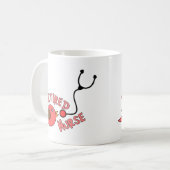 Pensionierte Krankenschwester-Geschenke Kaffeetasse (Vorderseite Links)