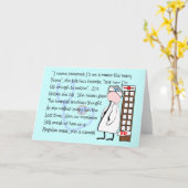 "Pensionierte Krankenschwester-" Karte (Gelbe Blume)