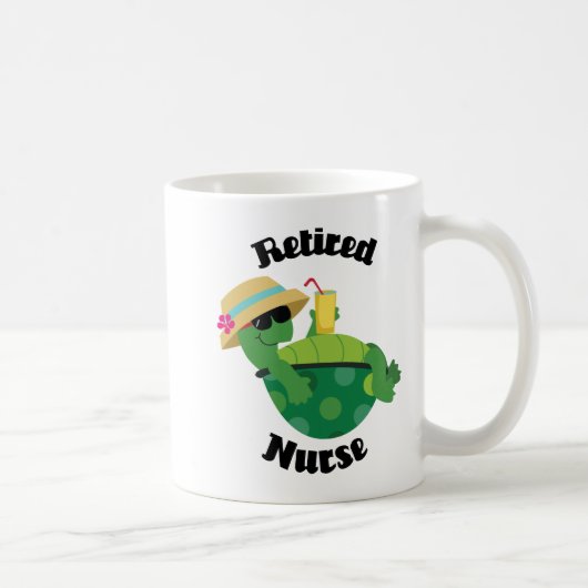 Pensionierte Krankenschwester (Schildkröte) Kaffeetasse (Rechts)
