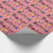 Pensionierte Lehrer-Geschenk-Packpapier-Tupfen II Geschenkpapier (Ecke)