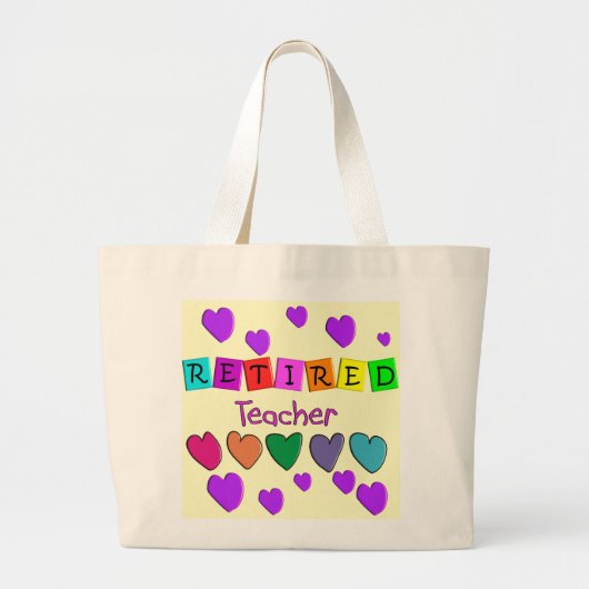 Pensionierte Lehrer-Geschenke Jumbo Stoffbeutel (Vorne)
