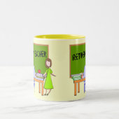 Pensionierte Lehrer-Geschenke Zweifarbige Tasse (Mittel)