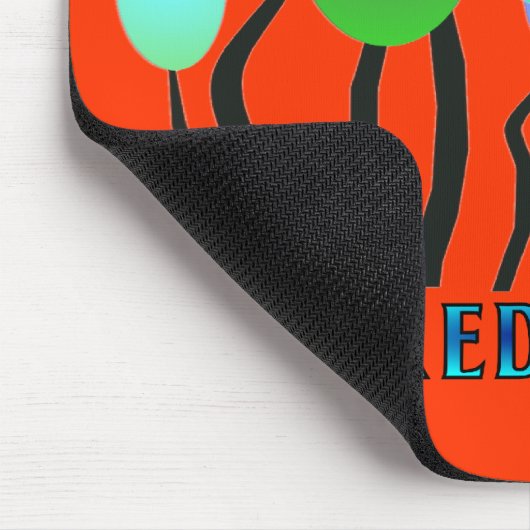 Pensionierte Lehrer-künstlerische Baum-Geschenke Mousepad (Ecke)