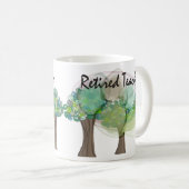 Pensionierte Lehrer-künstlerische Kaffeetasse (VorderseiteRechts)