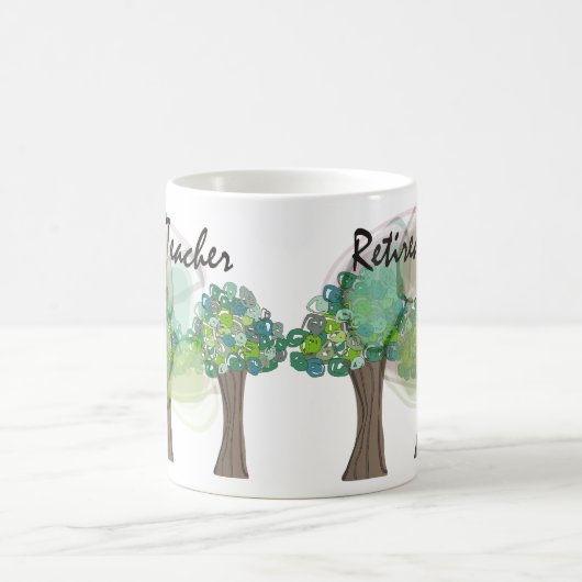 Pensionierte Lehrer-künstlerische Kaffeetasse (Mittel)