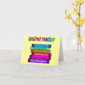 Pensionierte Lehrer-Mitteilungskarten Karte (Gelbe Blume)