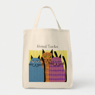 Pensionierte Lehrer-Taschen-Taschen-Volk-Katzen Tragetasche