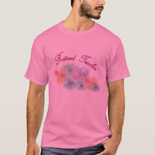 Pensionierte Lehrer Whispy Blumen-Geschenke T-Shirt