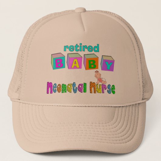 Pensionierte neugeborene truckerkappe (Vorderseite)