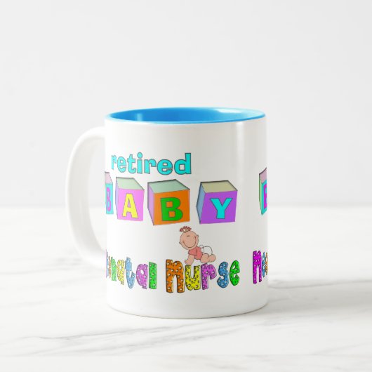 Pensionierte neugeborene zweifarbige tasse (Vorderseite Links)