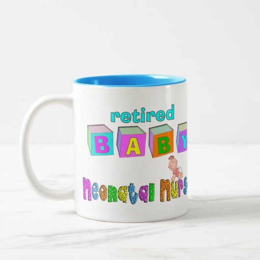 Pensionierte neugeborene zweifarbige tasse (Links)