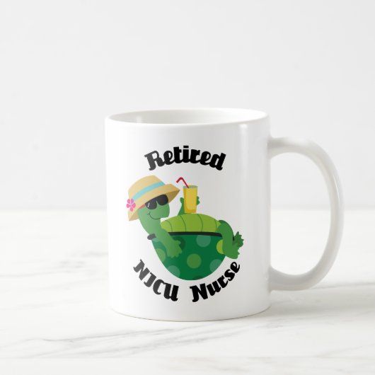 Pensionierte Nicu Krankenschwester (Schildkröte) Kaffeetasse (Rechts)