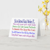 Pensionierte Postarbeitskraft-Redewendungens-T - Karte (Gelbe Blume)