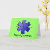 Pensionierte Sanitäter-Geschenke Karte (Gelbe Blume)