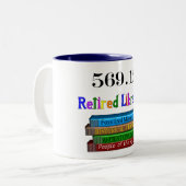 Pensionierte Tasse des Bibliothekar-569,0 (Vorderseite Links)