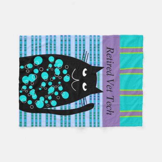 Pensionierte Tierarzttech-Fleece-Decke Fleecedecke (Vorderseite (Horizontal))