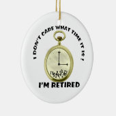 Pensionierte Uhr Keramikornament (Rechts)