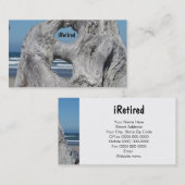 Pensionierte Visitenkarten iRetired Telefonnummerkarte (Vorne/Hinten)