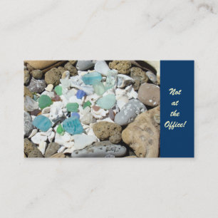 Pensionierte Visitenkarten nicht am Büro-Strand Visitenkarte