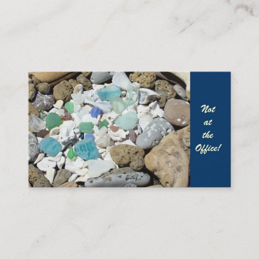 Pensionierte Visitenkarten nicht am Büro-Strand Visitenkarte (Vorderseite)