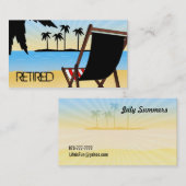 Pensionierte Visitenkarten Visitenkarte (Vorne/Hinten)