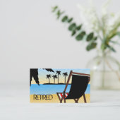 Pensionierte Visitenkarten Visitenkarte (Stehend Vorderseite)