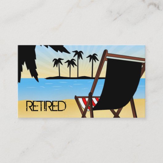 Pensionierte Visitenkarten Visitenkarte (Vorderseite)