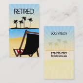 Pensionierte Visitenkarten Visitenkarte (Vorne/Hinten)
