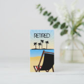 Pensionierte Visitenkarten Visitenkarte (Stehend Vorderseite)