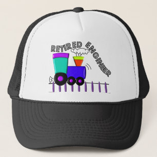 Pensionierte Zug-Ingenieur-Geschenke Truckerkappe