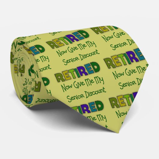 Pensionierter ÄLTERER RABATT Krawatte (Gerollt)