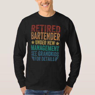 Pensionierter Barkeeper unter neuer Leitung für Op T-Shirt
